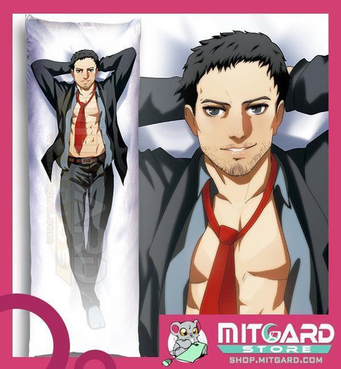 PERSONA 4 Ryotaro Dojima Body pillow case Dakimakura - 2